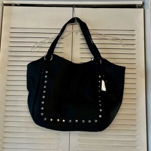 Nine West Black Studded Tote Bag